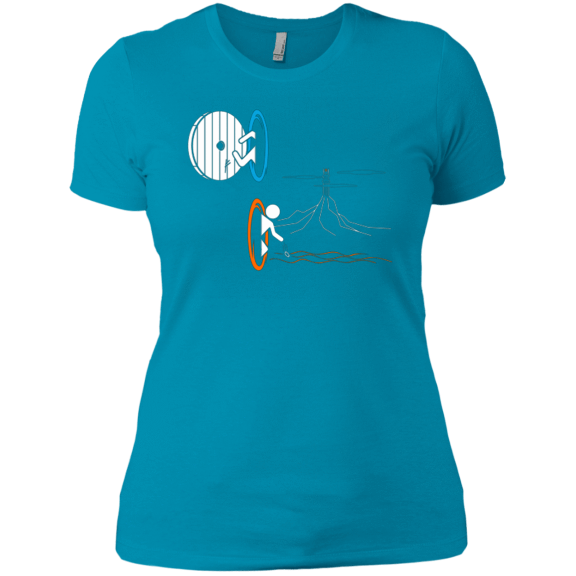 T-Shirts Turquoise / X-Small Not a Simply Portal Women's Premium T-Shirt