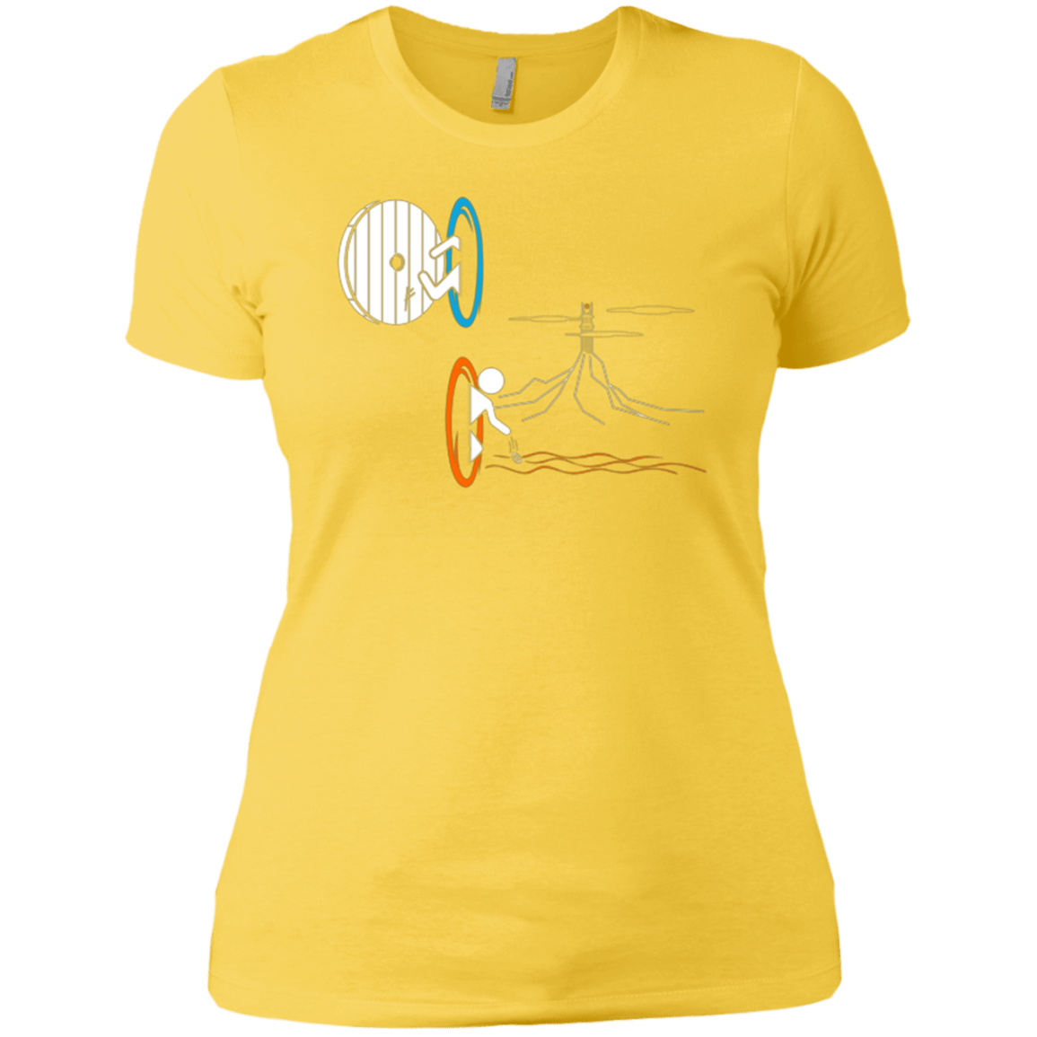 T-Shirts Vibrant Yellow / X-Small Not a Simply Portal Women's Premium T-Shirt
