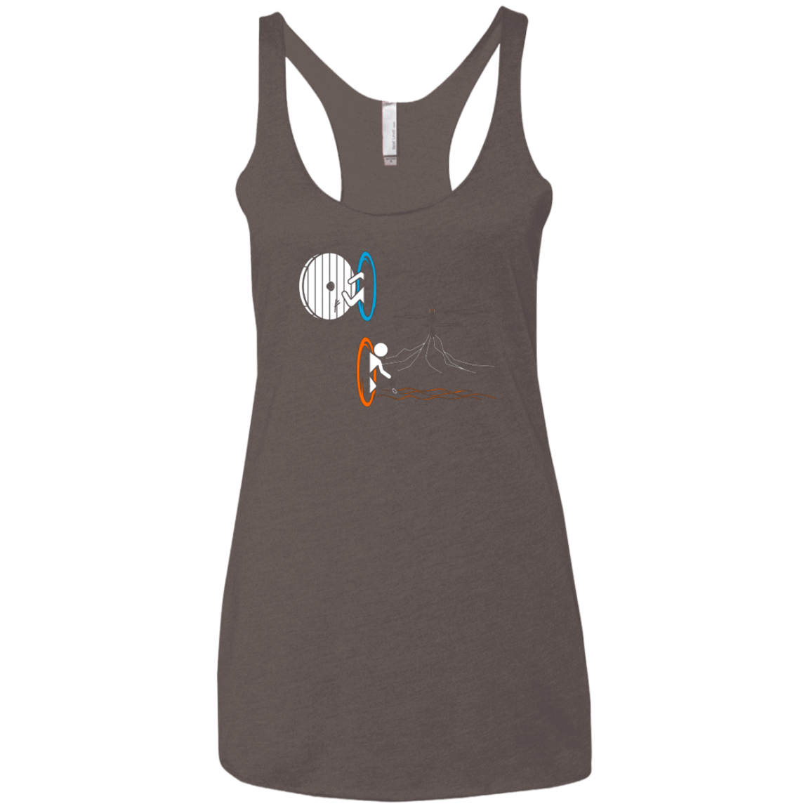 T-Shirts Macchiato / X-Small Not a Simply Portal Women's Triblend Racerback Tank