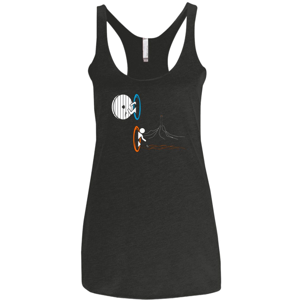 T-Shirts Vintage Black / X-Small Not a Simply Portal Women's Triblend Racerback Tank