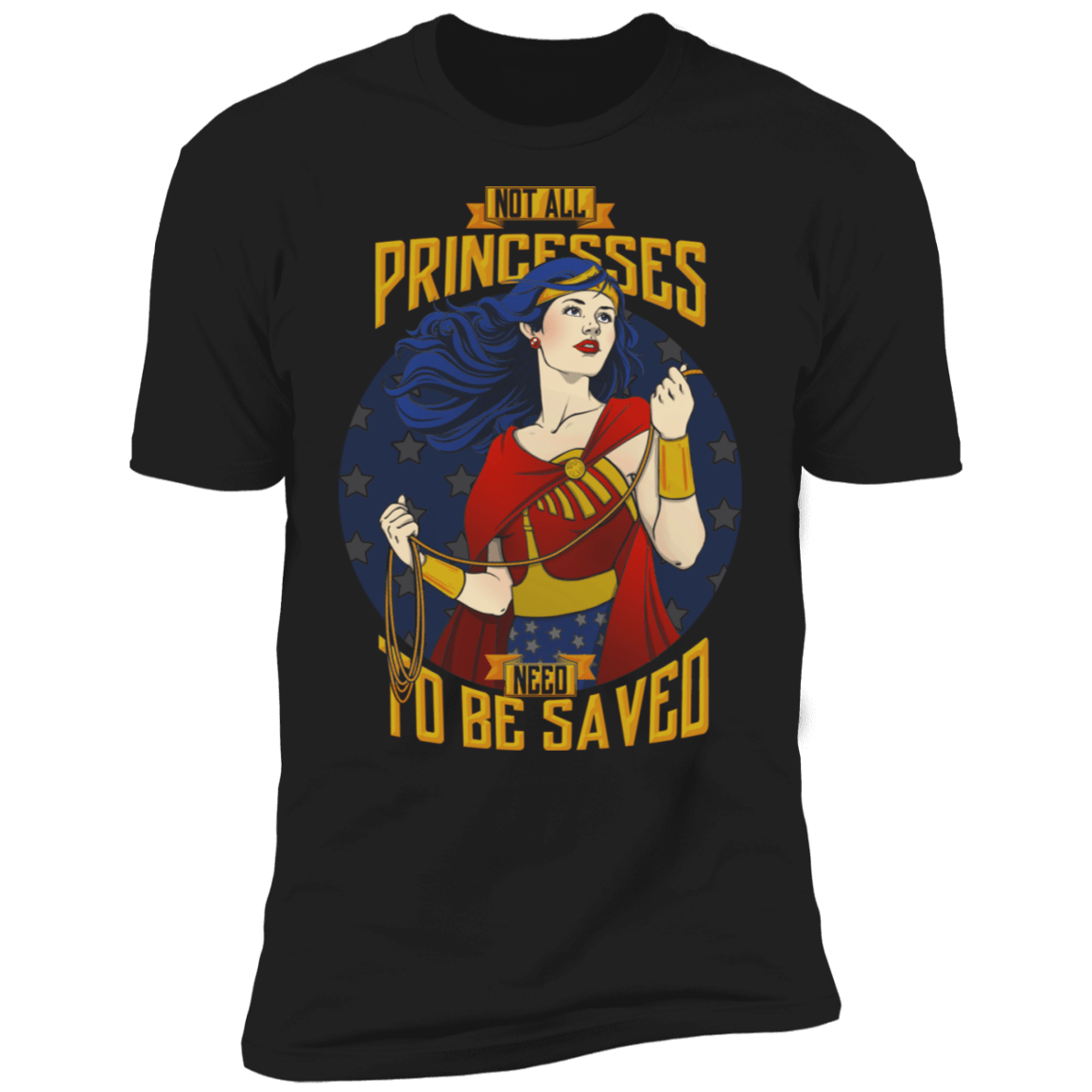 T-Shirts Black / X-Small Not All Princesses Need to be Saved Men's Premium T-Shirt