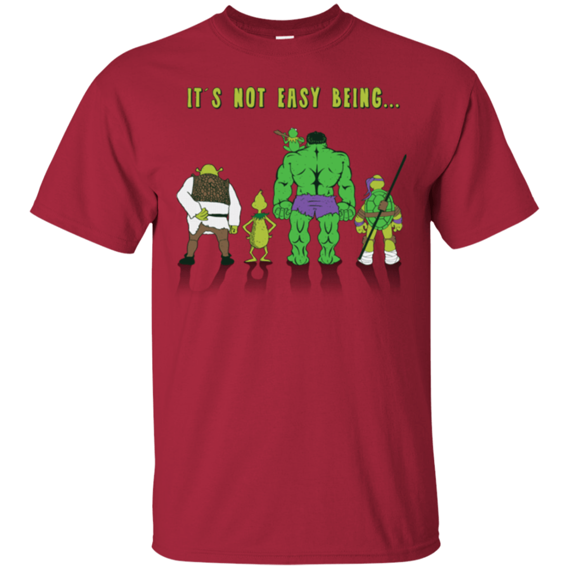 T-Shirts Cardinal / Small Not Easy Being Green T-Shirt