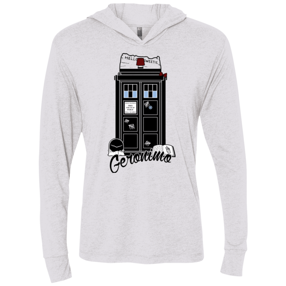 T-Shirts Heather White / X-Small Not Forgotten Eleven Triblend Long Sleeve Hoodie Tee