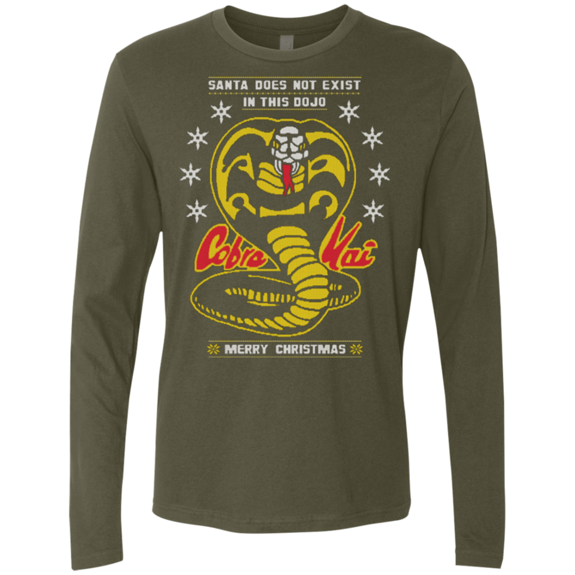 T-Shirts Military Green / Small NOT IN THIS DOJO Men's Premium Long Sleeve