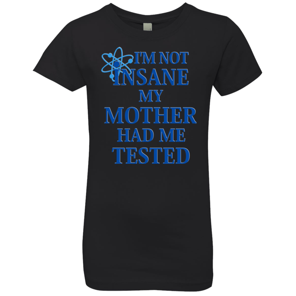 T-Shirts Black / YXS Not insane Girls Premium T-Shirt