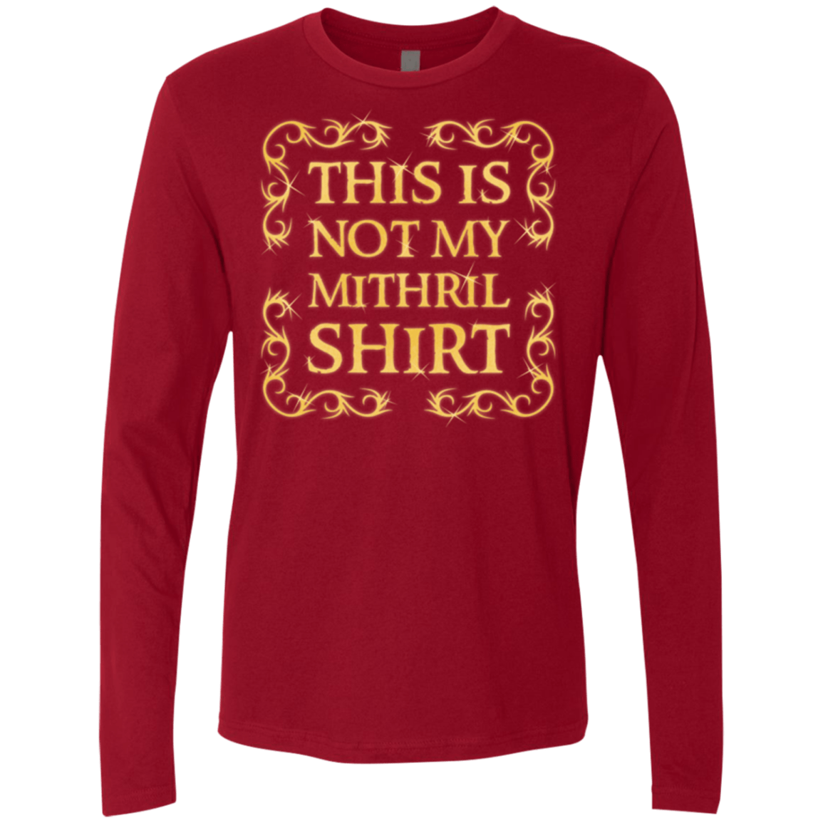 T-Shirts Cardinal / Small Not my shirt Men's Premium Long Sleeve