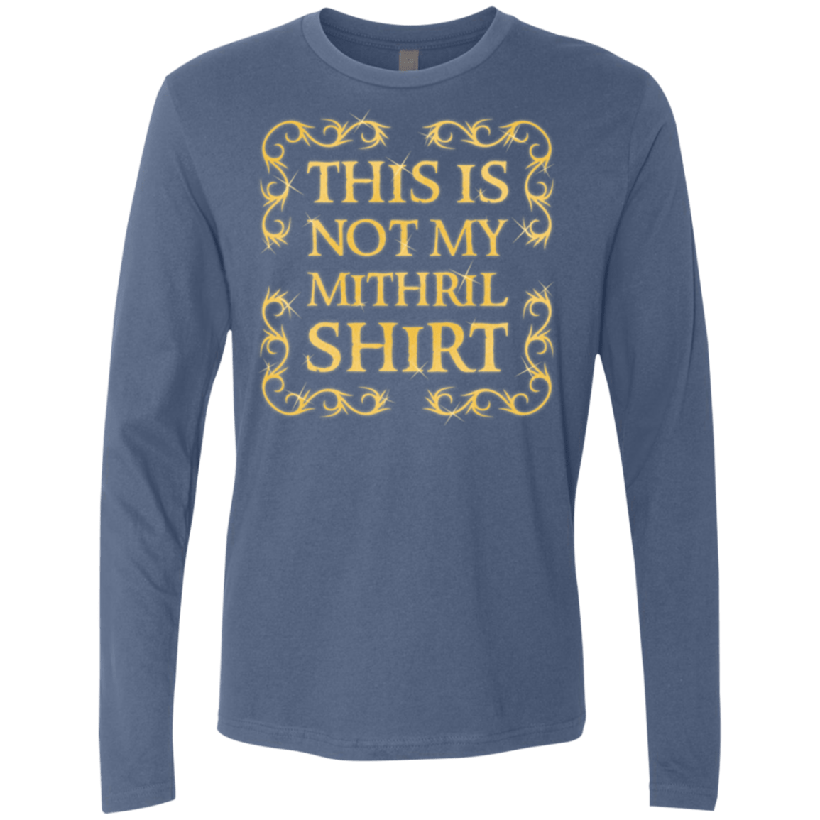 T-Shirts Indigo / Small Not my shirt Men's Premium Long Sleeve