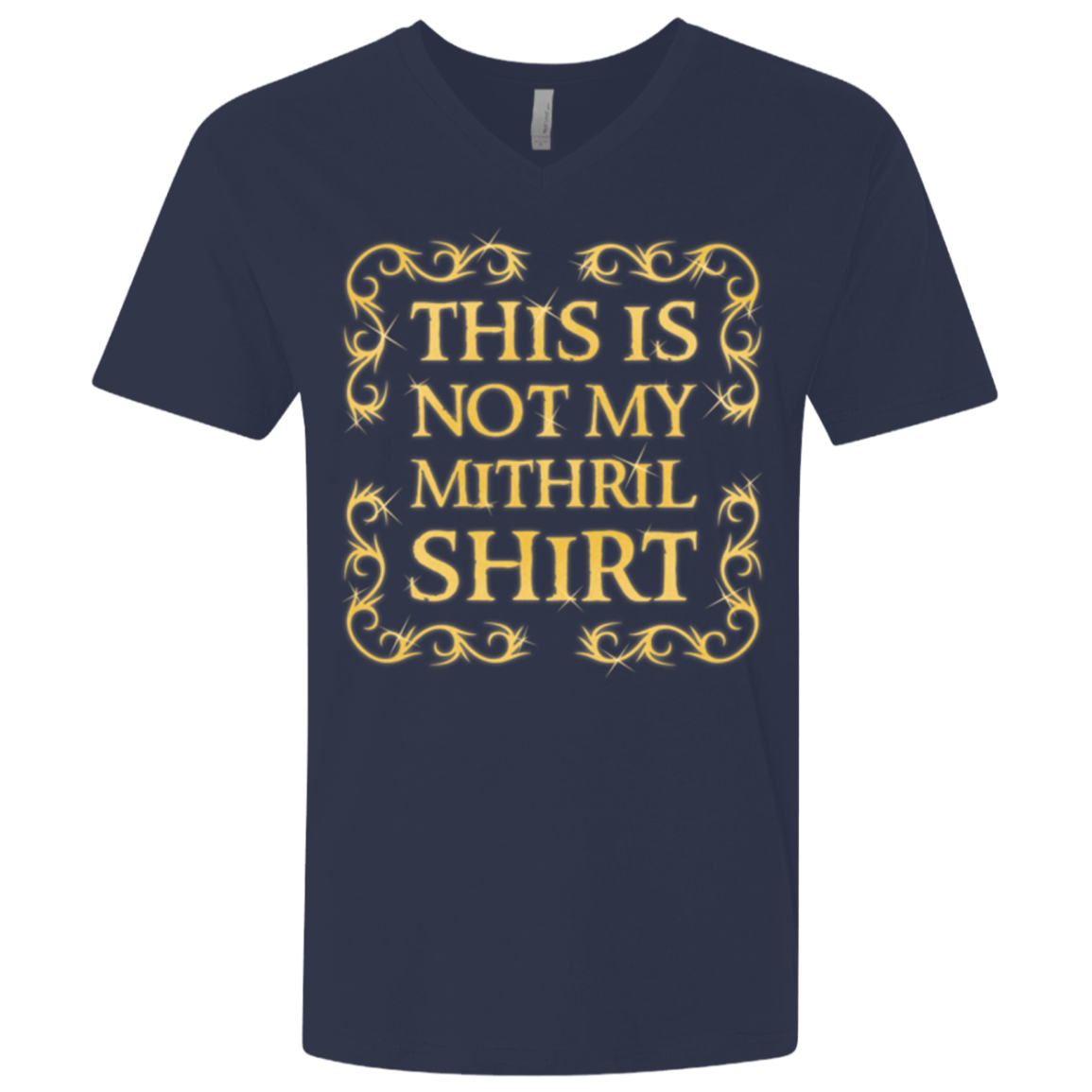 T-Shirts Midnight Navy / X-Small Not my shirt Men's Premium V-Neck