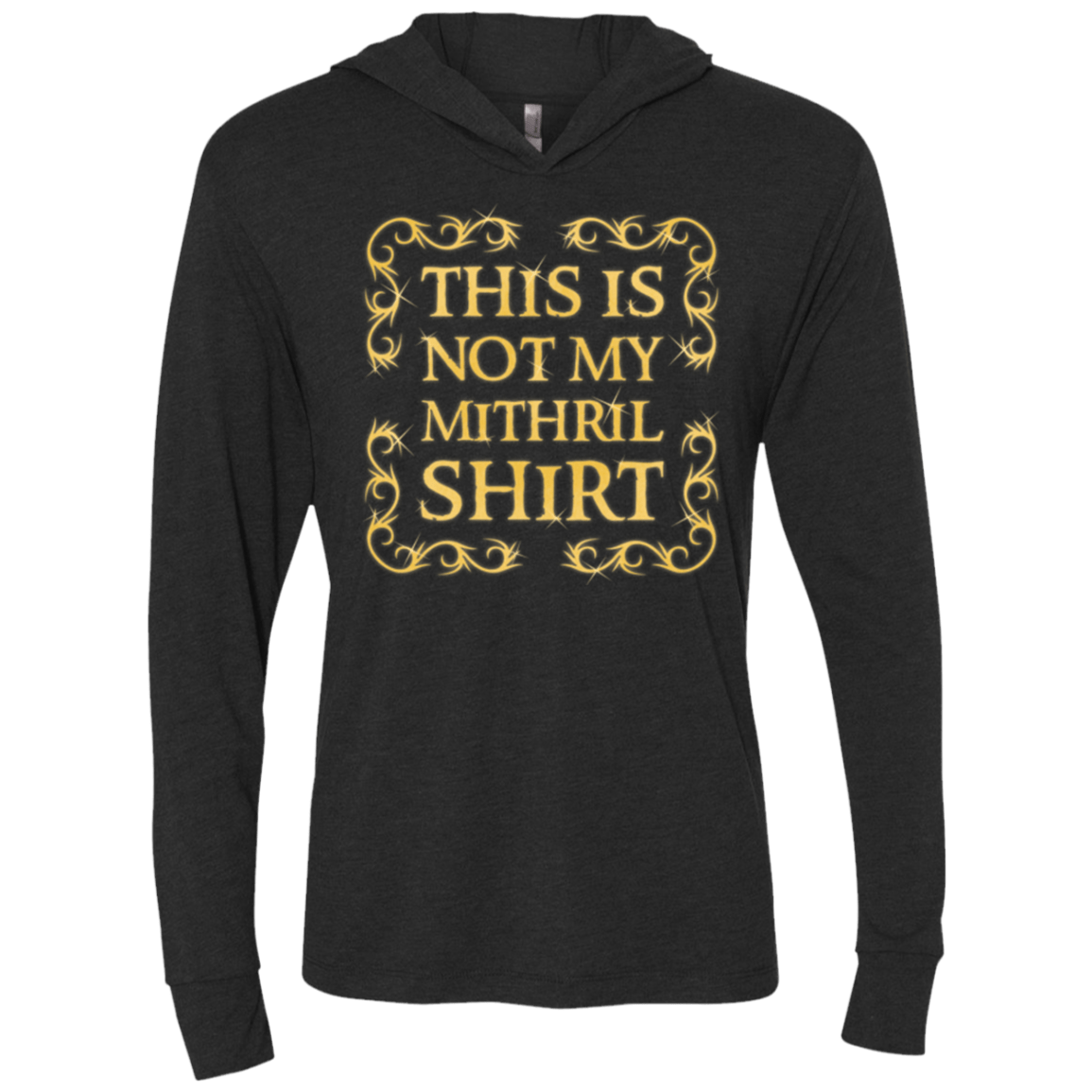 T-Shirts Vintage Black / X-Small Not my shirt Triblend Long Sleeve Hoodie Tee