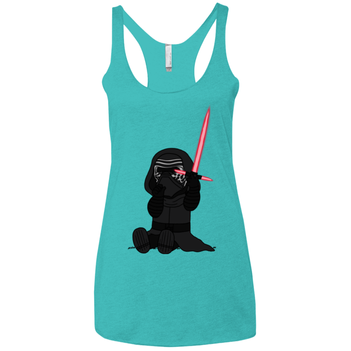 T-Shirts Tahiti Blue / X-Small Not Secure Sword Women's Triblend Racerback Tank