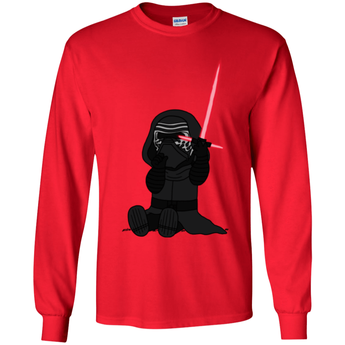 T-Shirts Red / YS Not Secure Sword Youth Long Sleeve T-Shirt