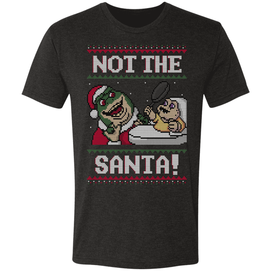 T-Shirts Vintage Black / S Not the Santa Men's Triblend T-Shirt