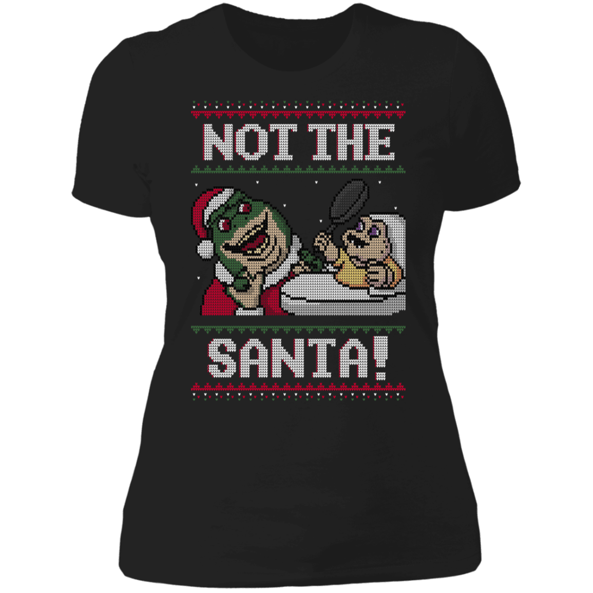 T-Shirts Black / X-Small Not the Santa Women's Premium T-Shirt