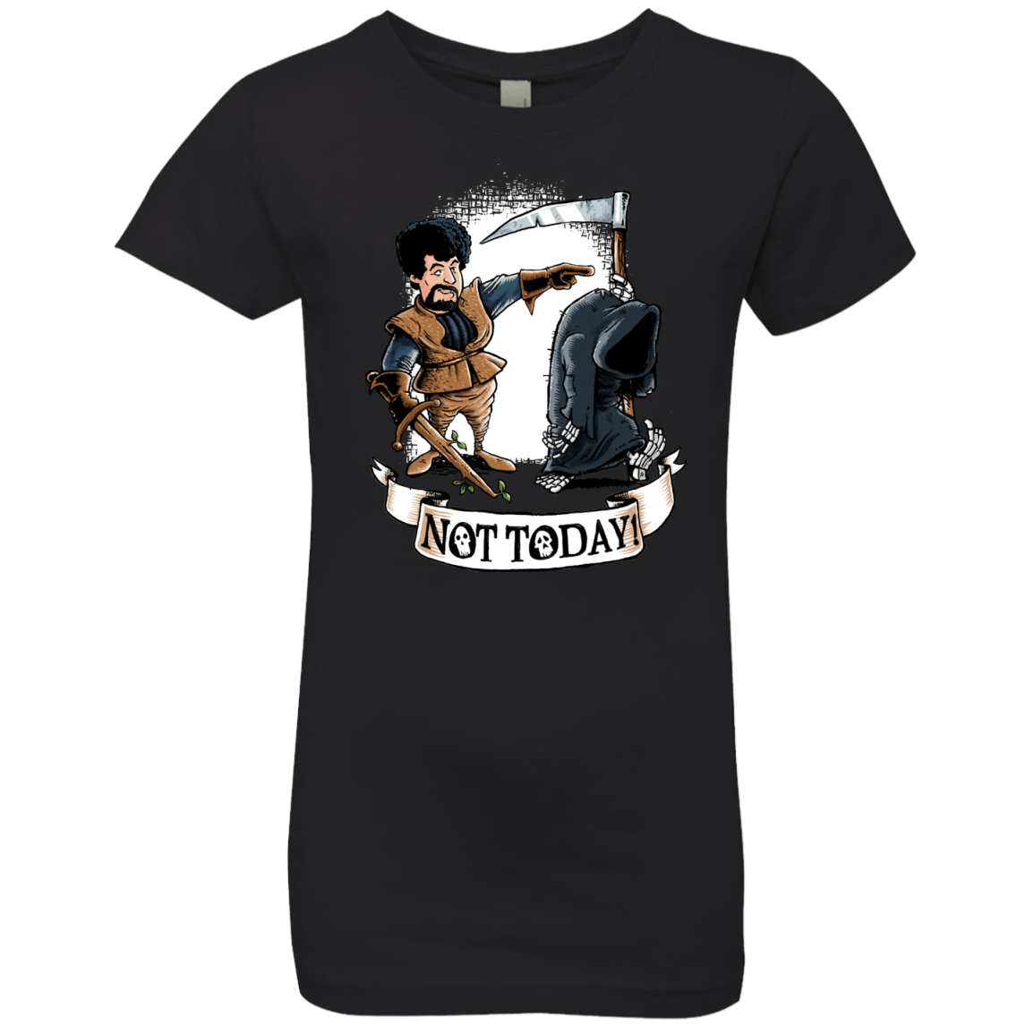 T-Shirts Black / YXS Not Today Girls Premium T-Shirt