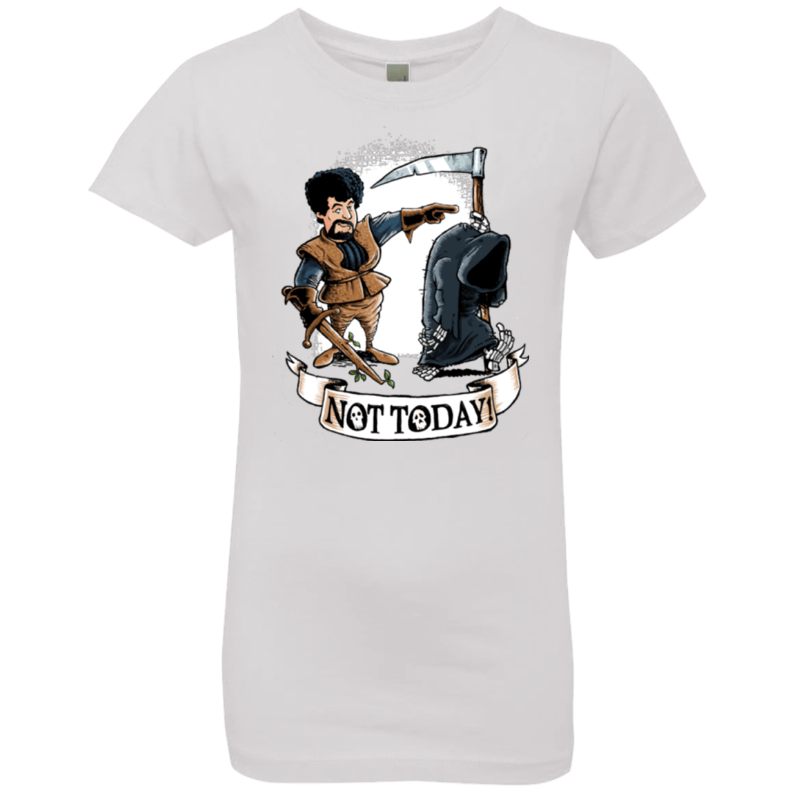 T-Shirts White / YXS Not Today Girls Premium T-Shirt