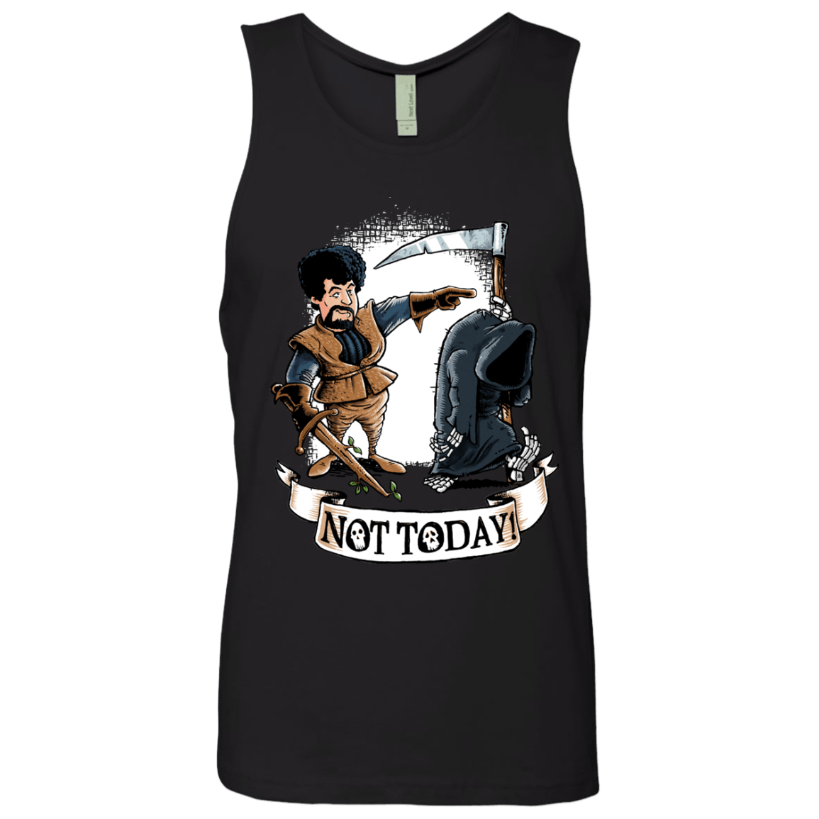 T-Shirts Black / Small Not Today Men's Premium Tank Top