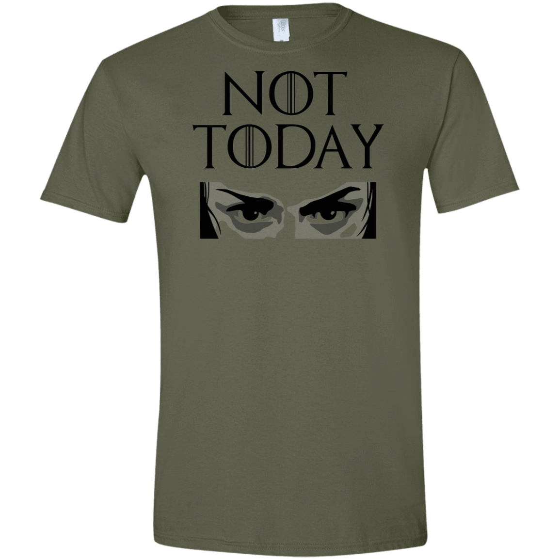 T-Shirts Military Green / S Not Today Men's Semi-Fitted Softstyle
