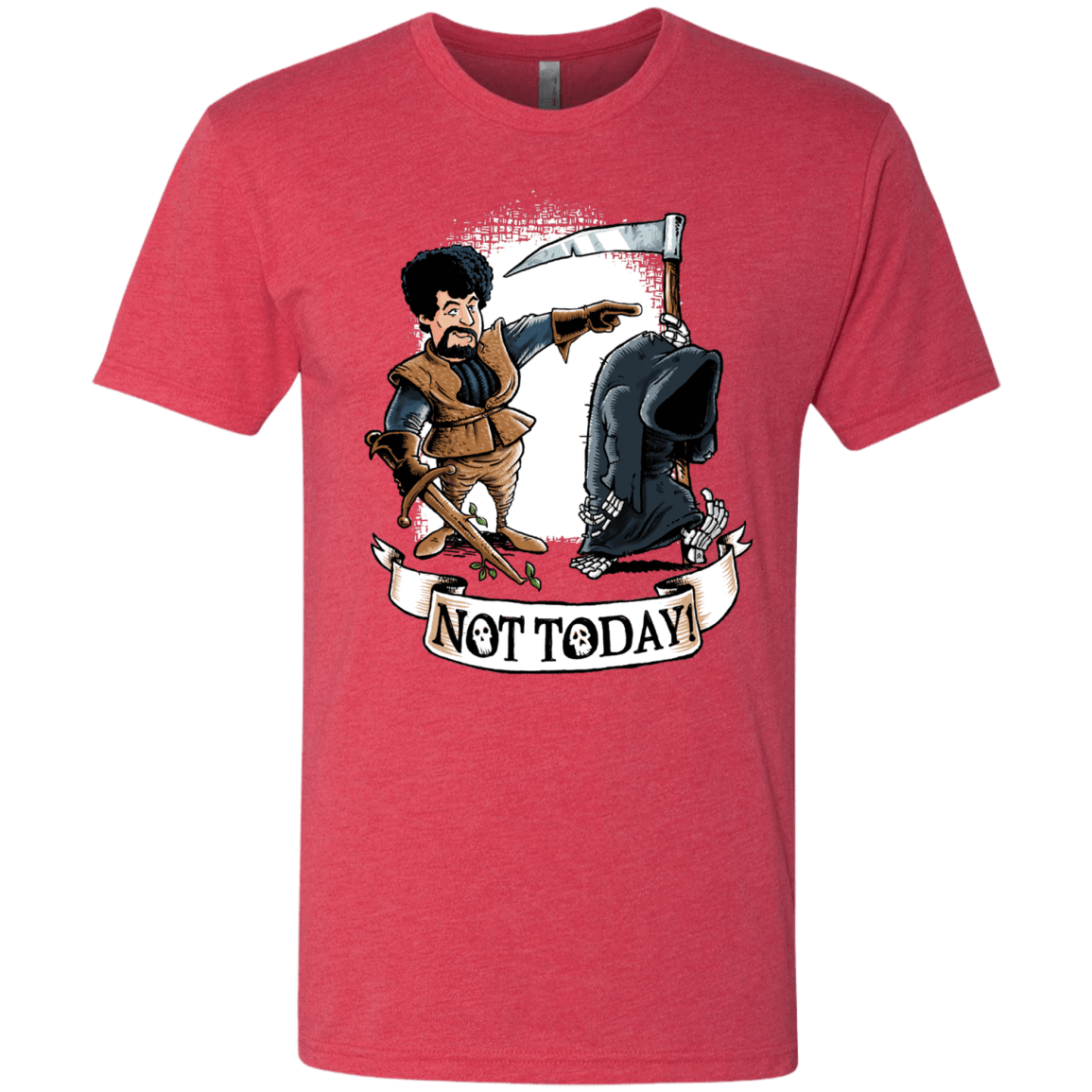 T-Shirts Vintage Red / Small Not Today Men's Triblend T-Shirt
