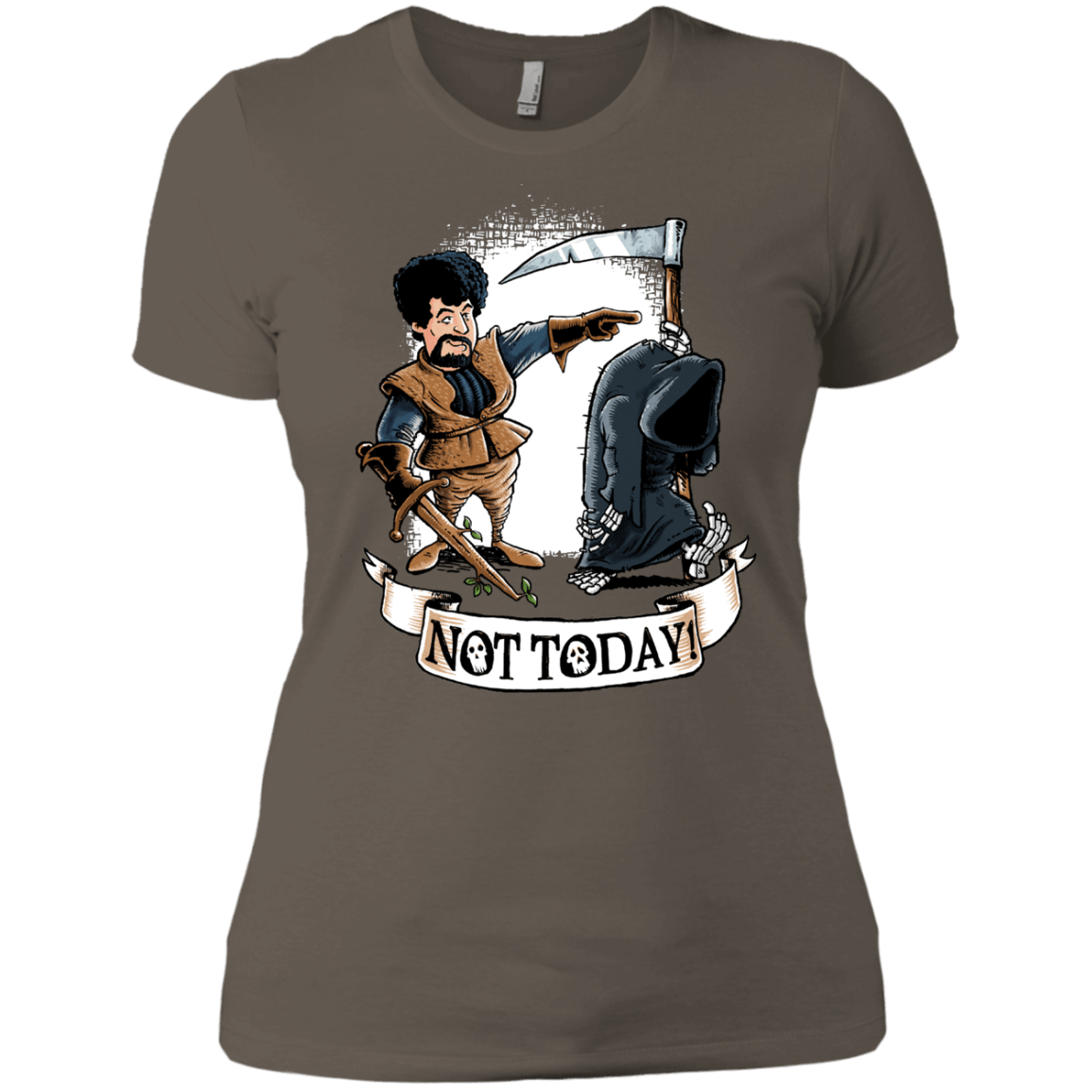 T-Shirts Warm Grey / X-Small Not Today Women's Premium T-Shirt