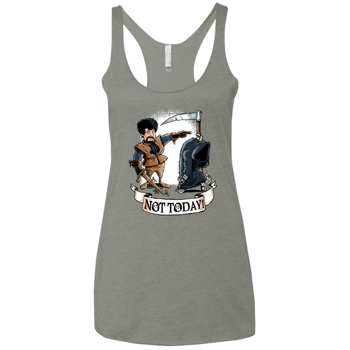 T-Shirts Venetian Grey / X-Small Not Today Women's Triblend Racerback Tank
