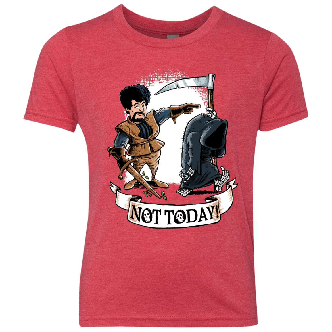 T-Shirts Vintage Red / YXS Not Today Youth Triblend T-Shirt