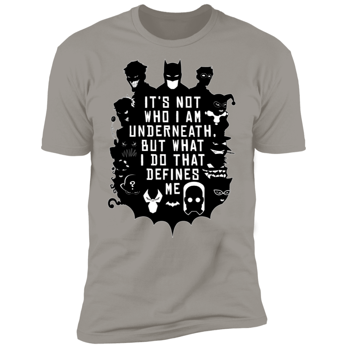 T-Shirts Light Grey / S Not Who I Am Underneath Men's Premium T-Shirt