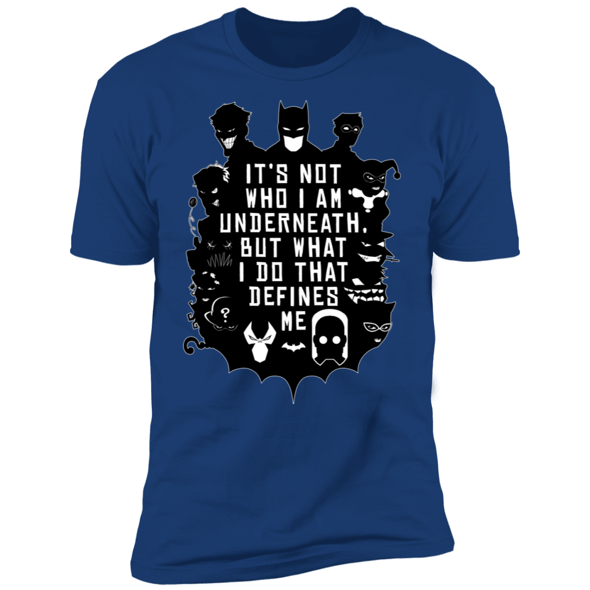 T-Shirts Royal / S Not Who I Am Underneath Men's Premium T-Shirt