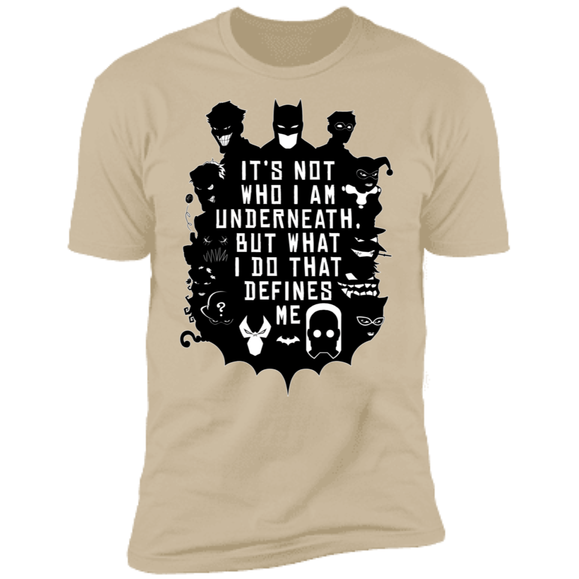 T-Shirts Sand / S Not Who I Am Underneath Men's Premium T-Shirt