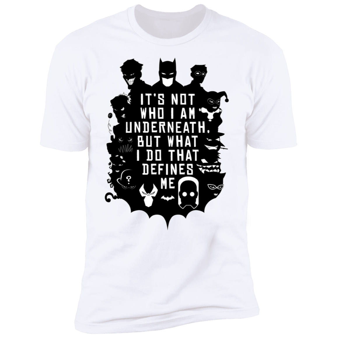 T-Shirts White / S Not Who I Am Underneath Men's Premium T-Shirt