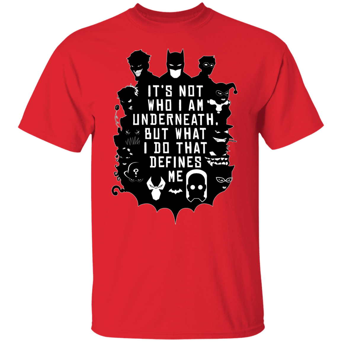 T-Shirts Red / S Not Who I Am Underneath T-Shirt