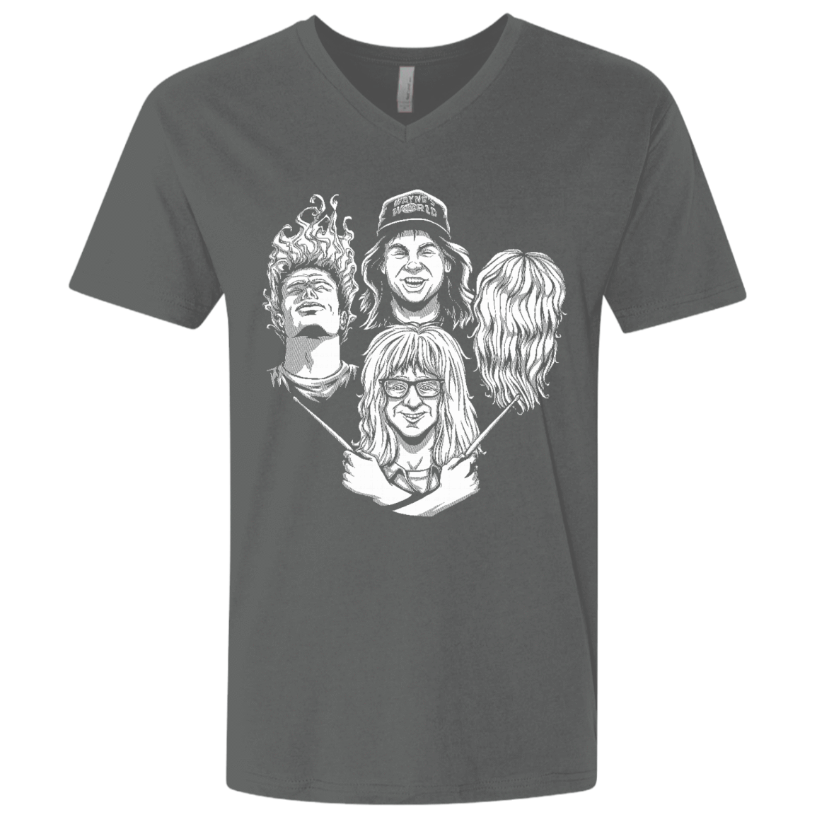 T-Shirts Heavy Metal / X-Small Not Worthy Rhapsody Men's Premium V-Neck