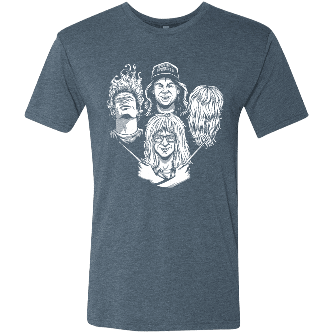 T-Shirts Indigo / S Not Worthy Rhapsody Men's Triblend T-Shirt