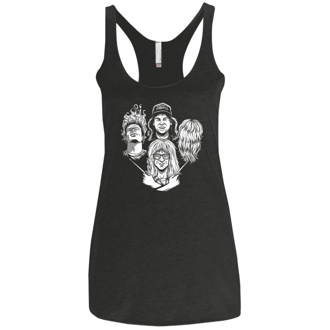 Not Worthy Rhapsody Women's Triblend Racerback Tank