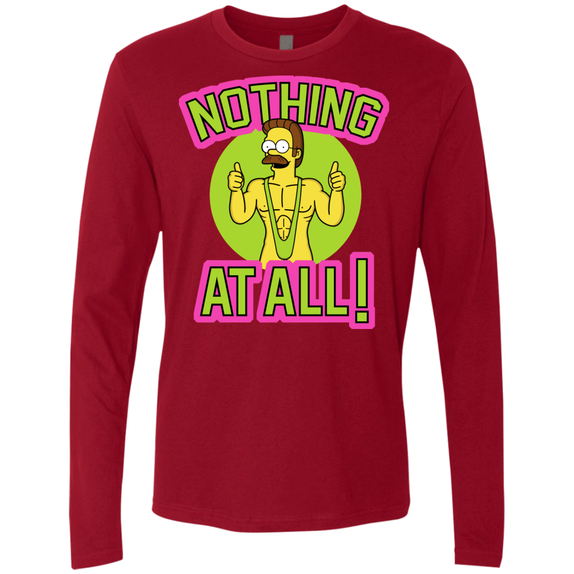 T-Shirts Cardinal / S Nothing At All Men's Premium Long Sleeve