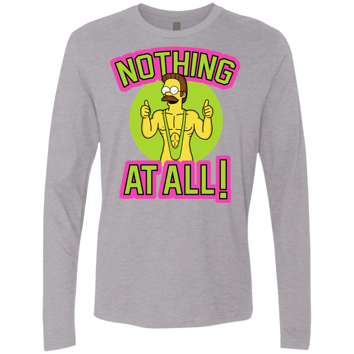 T-Shirts Heather Grey / S Nothing At All Men's Premium Long Sleeve