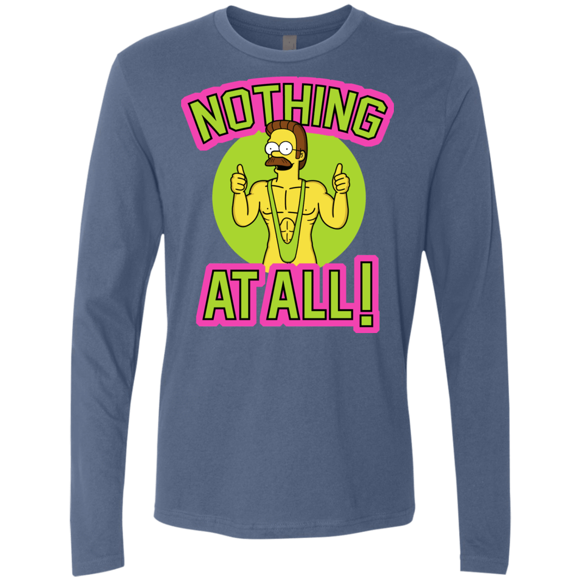 T-Shirts Indigo / S Nothing At All Men's Premium Long Sleeve
