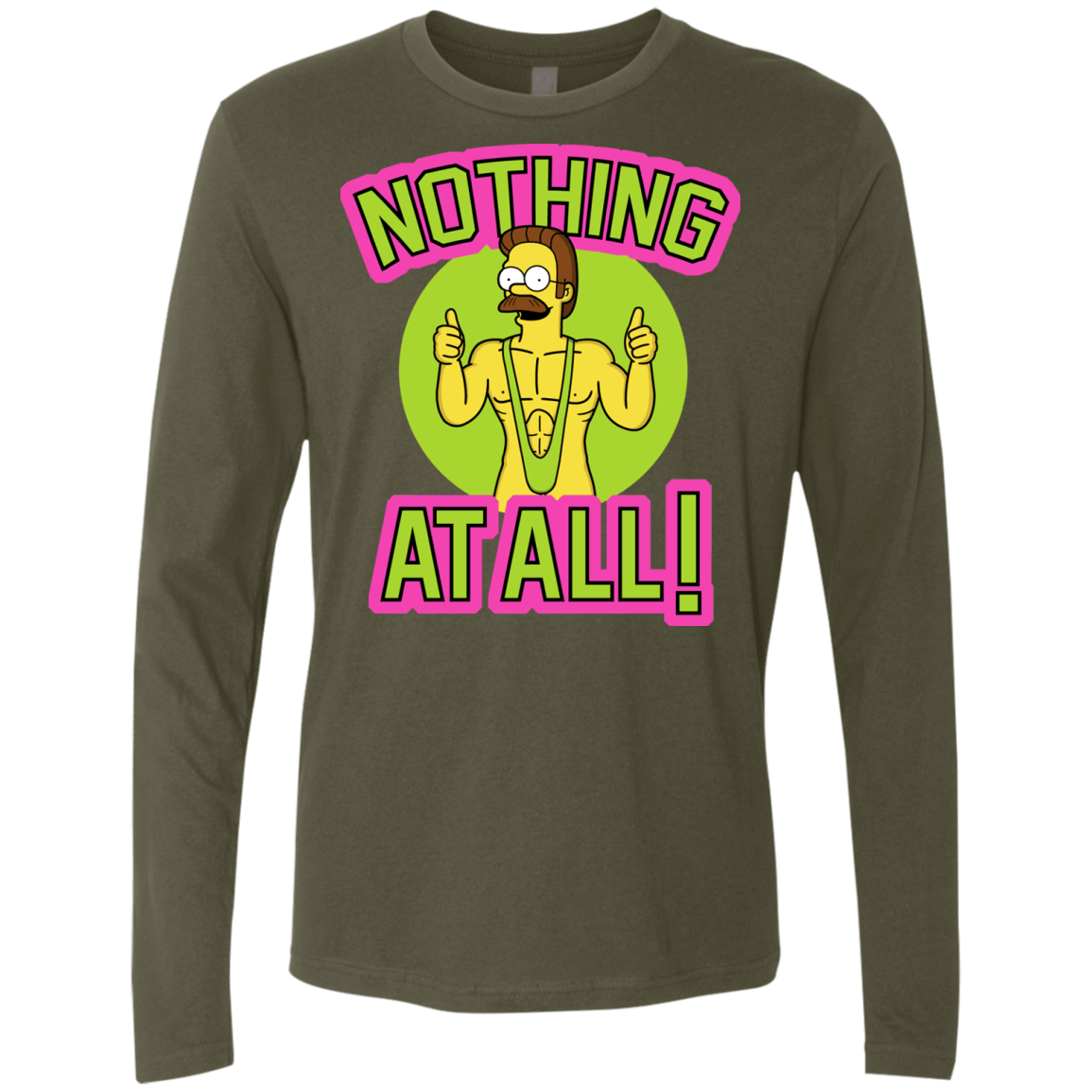 T-Shirts Military Green / S Nothing At All Men's Premium Long Sleeve