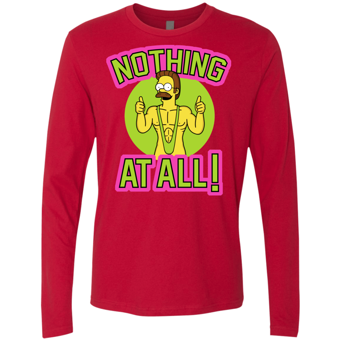 T-Shirts Red / S Nothing At All Men's Premium Long Sleeve