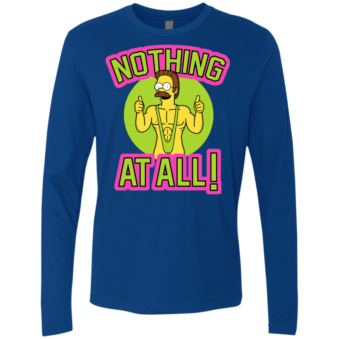 T-Shirts Royal / S Nothing At All Men's Premium Long Sleeve