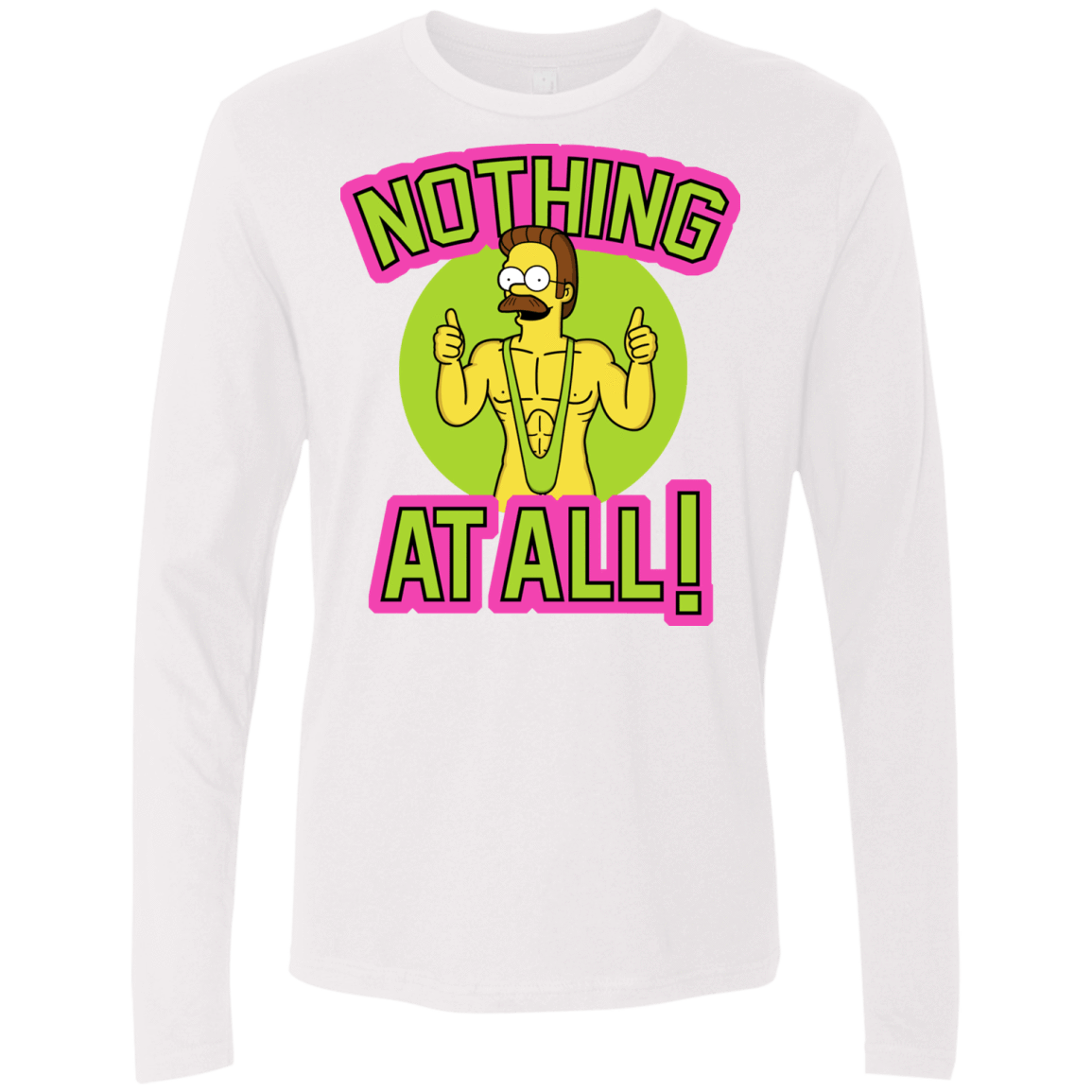 T-Shirts White / S Nothing At All Men's Premium Long Sleeve