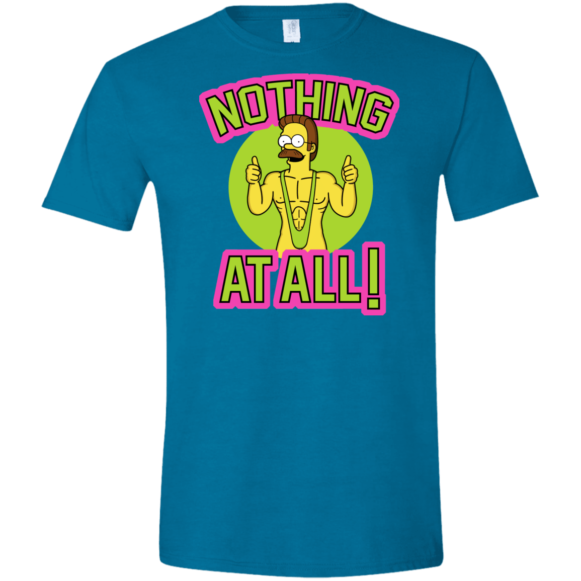 T-Shirts Antique Sapphire / S Nothing At All Men's Semi-Fitted Softstyle