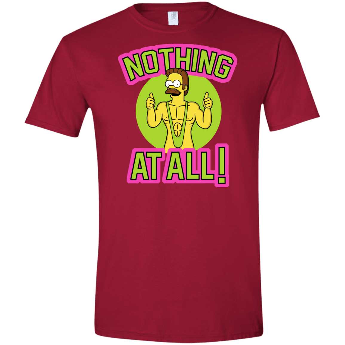 T-Shirts Cardinal Red / S Nothing At All Men's Semi-Fitted Softstyle