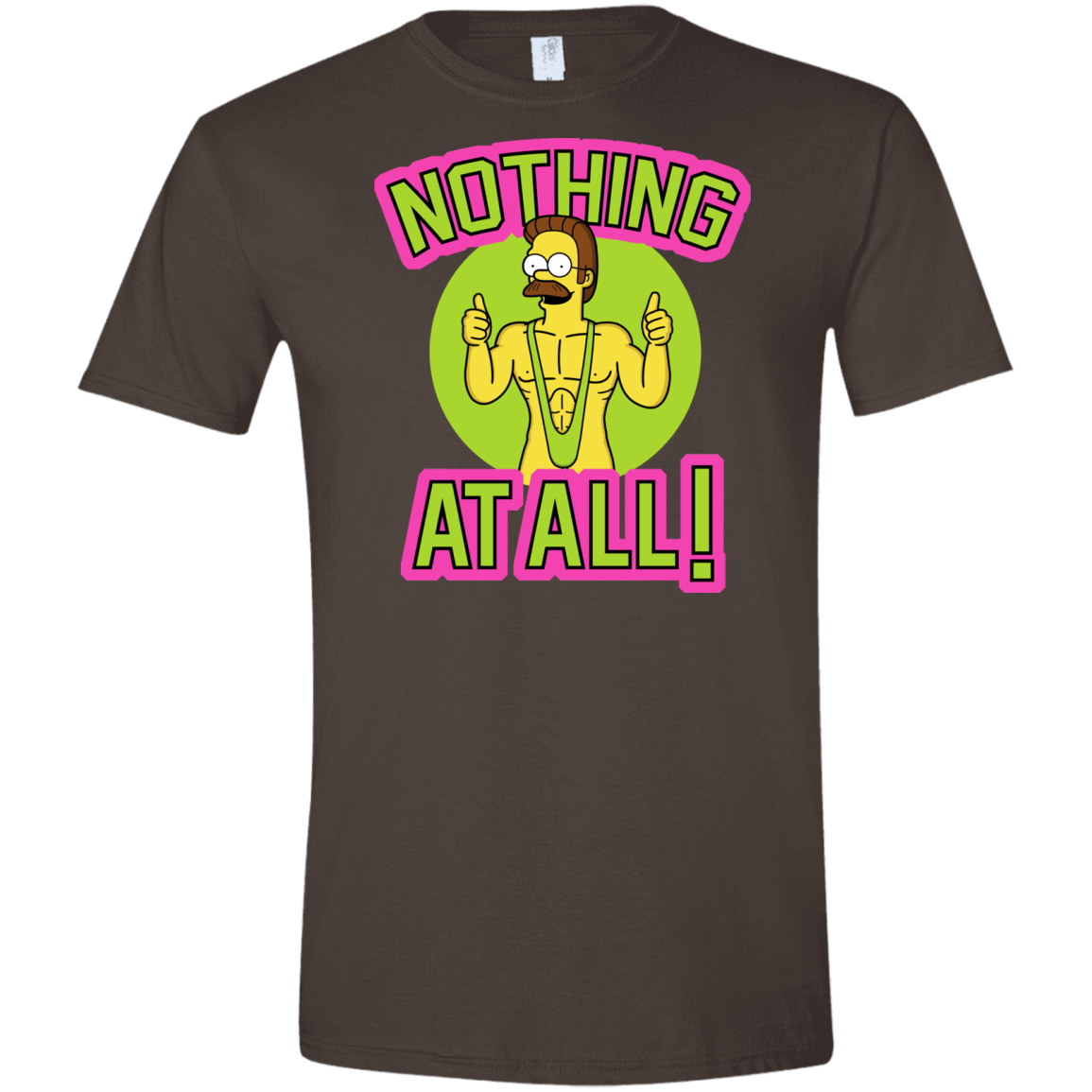 T-Shirts Dark Chocolate / S Nothing At All Men's Semi-Fitted Softstyle