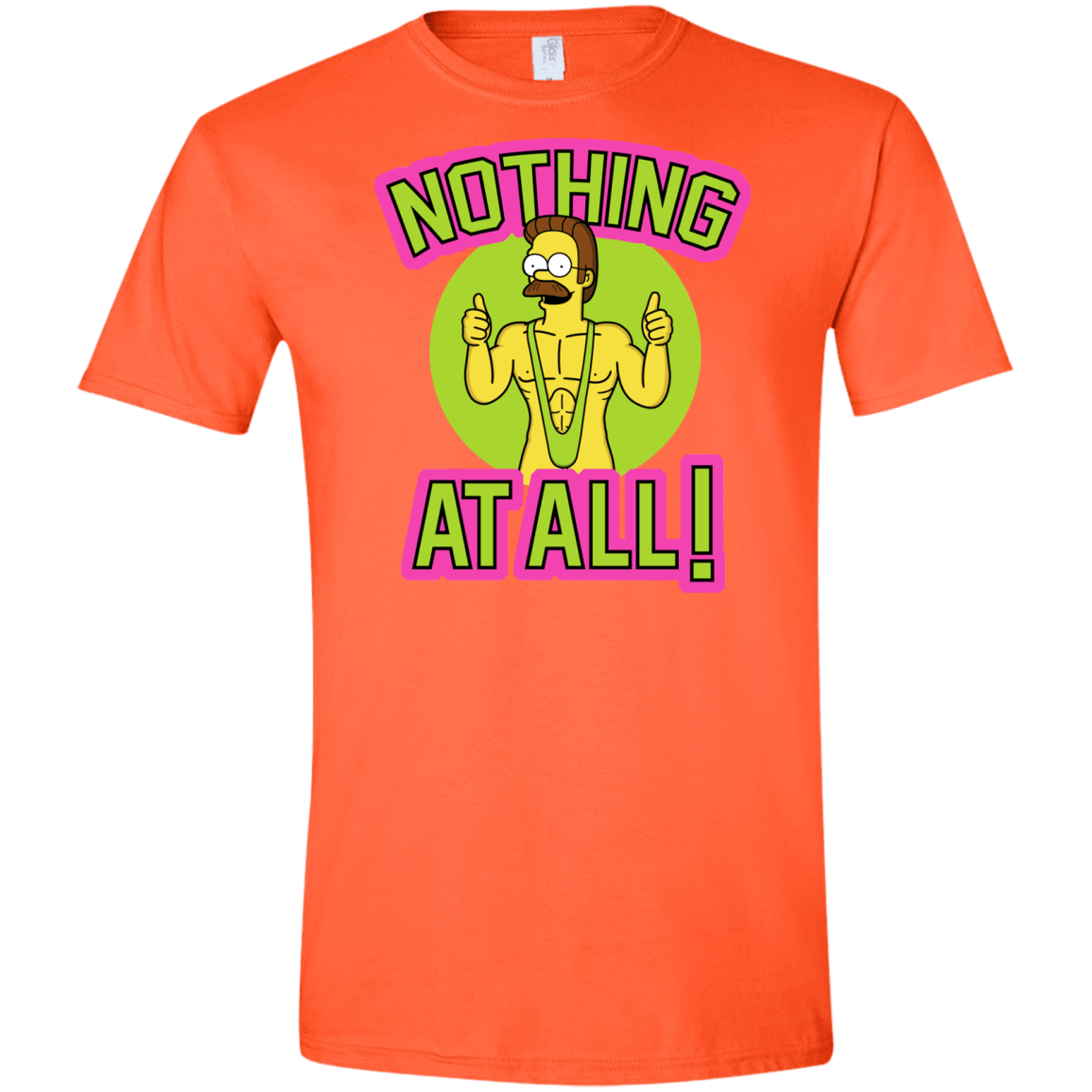 T-Shirts Orange / S Nothing At All Men's Semi-Fitted Softstyle