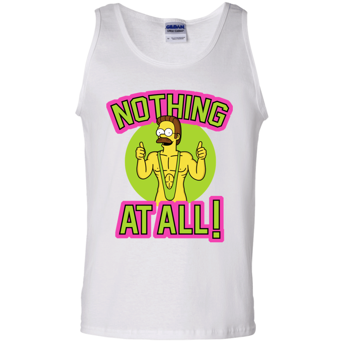 T-Shirts White / S Nothing At All Men's Tank Top