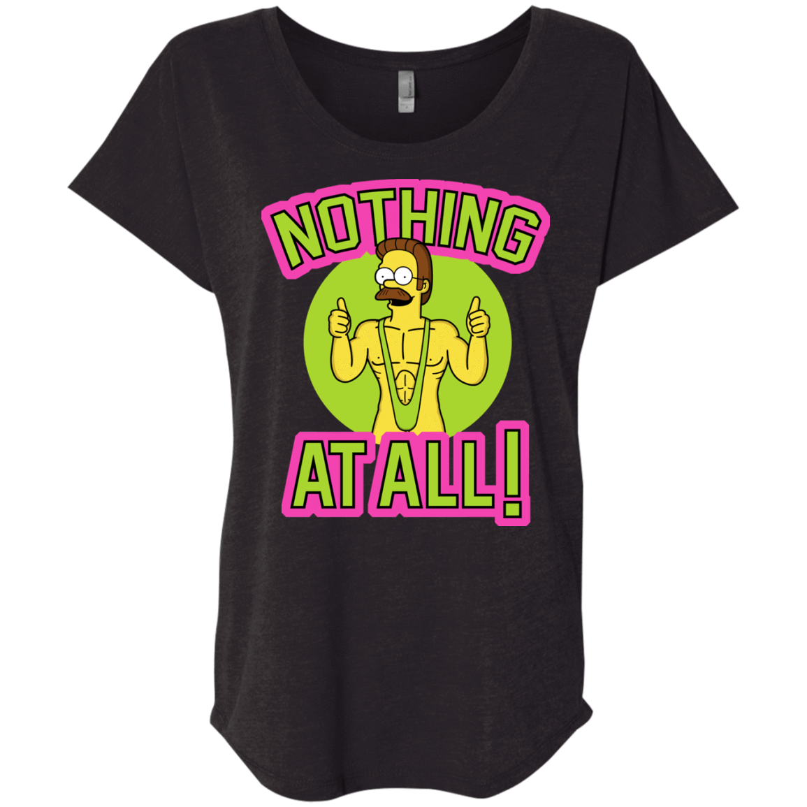 T-Shirts Vintage Black / X-Small Nothing At All Triblend Dolman Sleeve