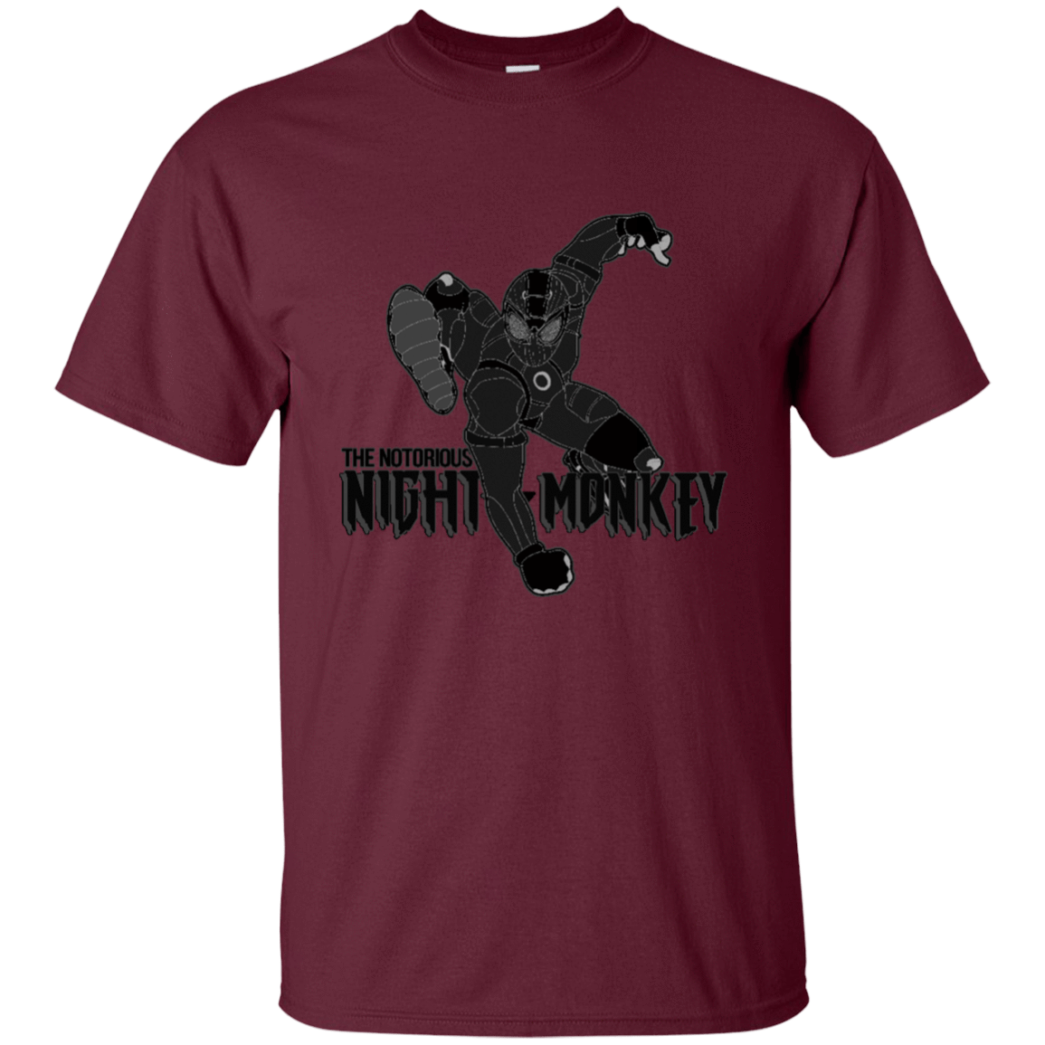 T-Shirts Maroon / S Notorious Night Monkey T-Shirt