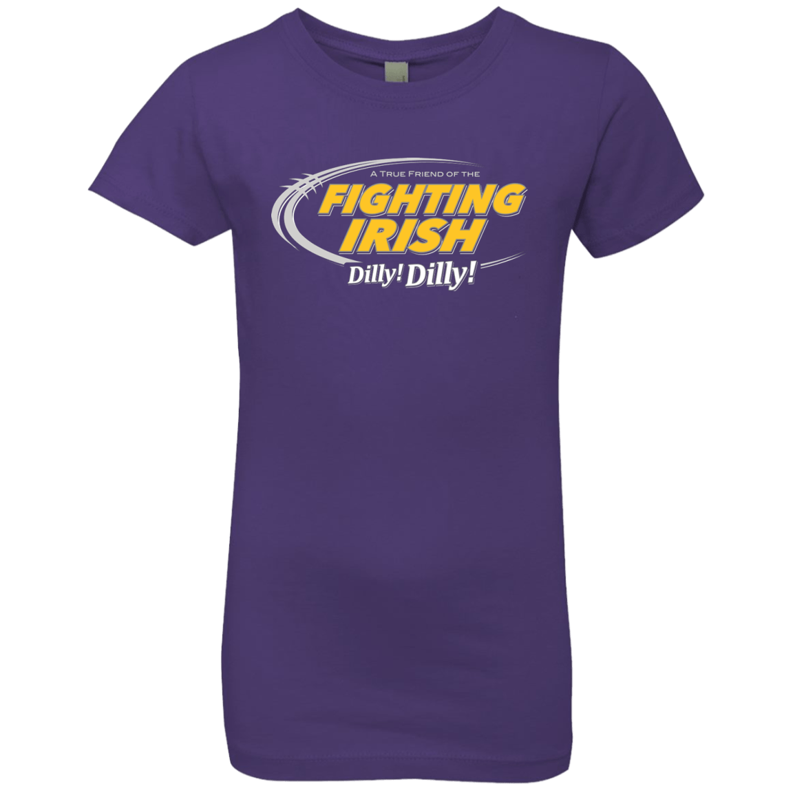 T-Shirts Purple Rush / YXS Notre Dame Dilly Dilly Girls Premium T-Shirt