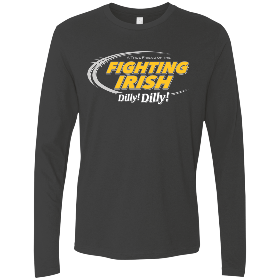 T-Shirts Heavy Metal / Small Notre Dame Dilly Dilly Men's Premium Long Sleeve