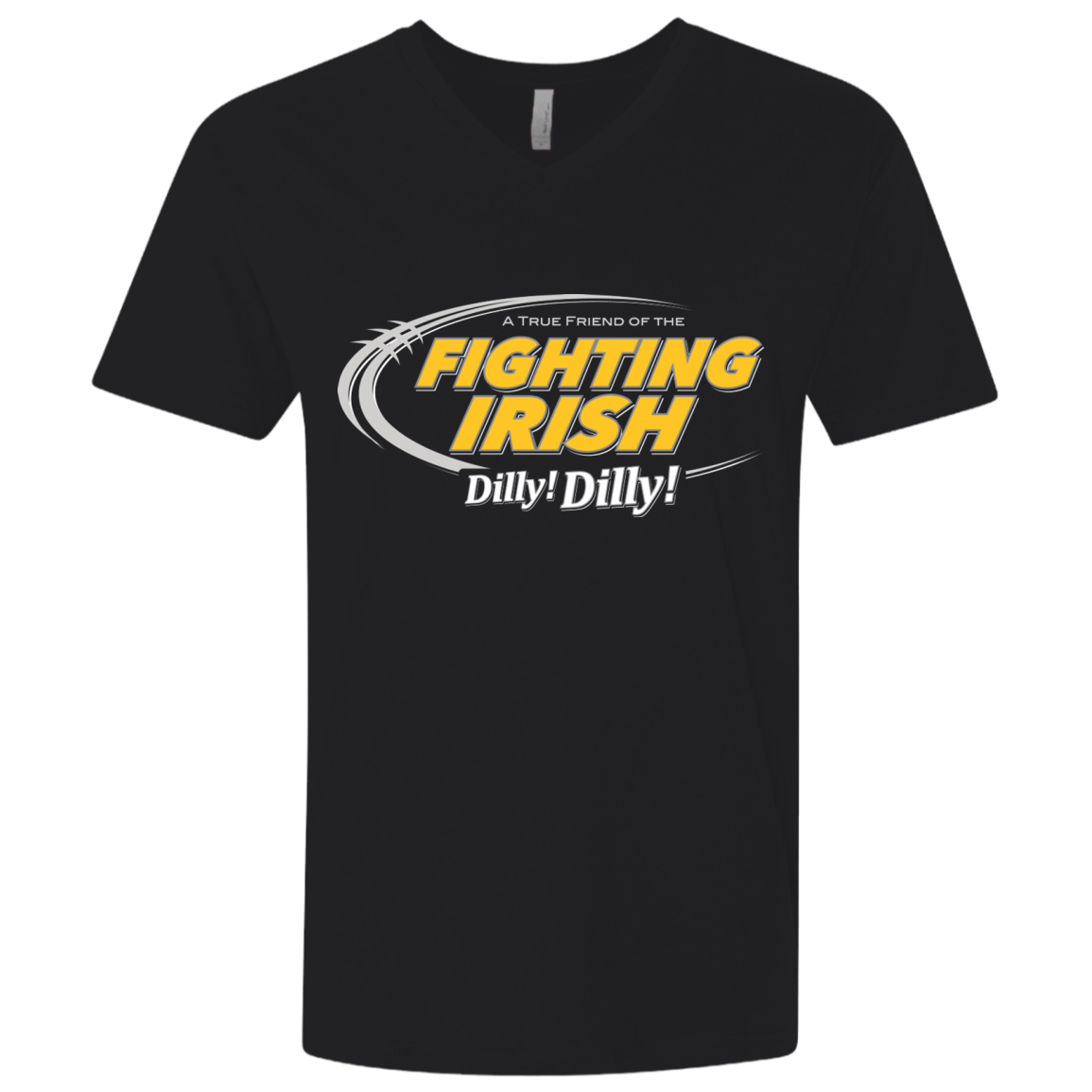T-Shirts Black / X-Small Notre Dame Dilly Dilly Men's Premium V-Neck